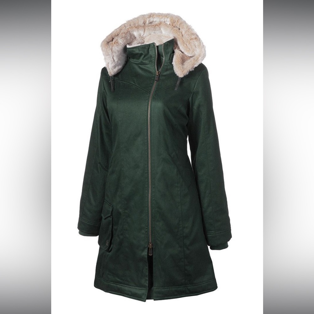 Ladies long Hoodlamb Coat